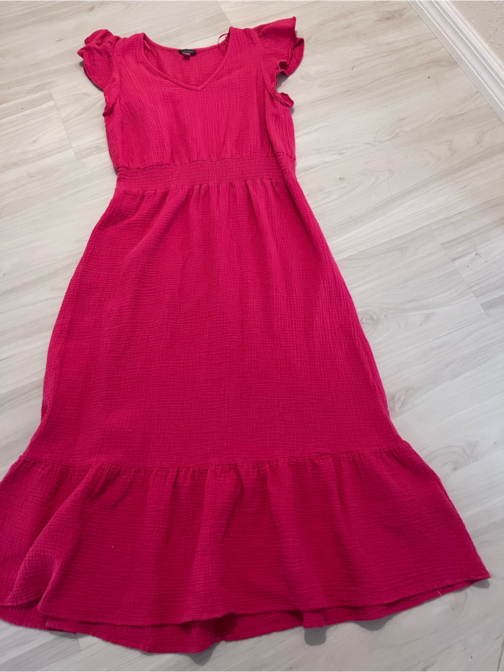 Vince Camuto Hot Pink Textured Swim Coverup